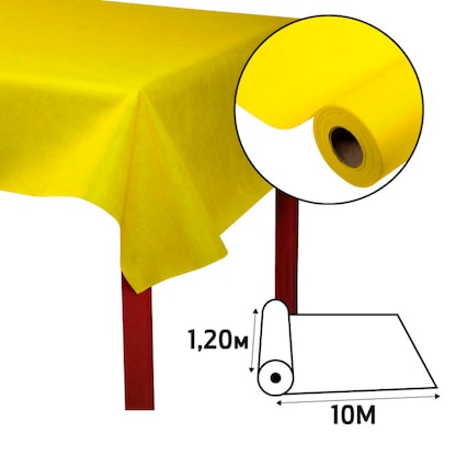 Artikelbild 3 für PROnappe Tischdecke gelb 1,2 x 10,0 m, 4 Rollen, Artikelnummer 365469
