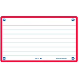 Artikelbild 1 für OXFORD Karteikarten FLASH 2.0 DIN A7 weiß, rot liniert, 80 St., Artikelnummer 371516