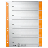 Artikelbild 1 für LEITZ Trennblätter 1652 DIN A4 1-0 orange, 230 g/qm, 100 St., Artikelnummer 820027