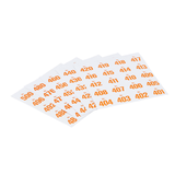 Artikelbild 1 für WOLF & APPENZELLER Klebenummern Zahlen, orange 20,0 x 24,0 mm, 100 Etiketten, Artikelnummer 240903