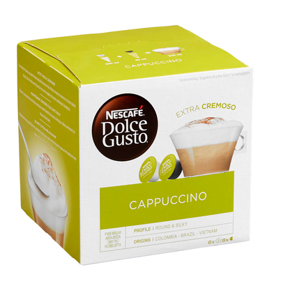 Artikelbild 2 für NESCAFÉ DOLCE GUSTO® CAPPUCCINO Kaffeekapseln, Arabicabohnen 8 Stück, Artikelnummer 546147