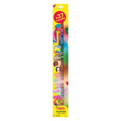 Artikelbild 2 für JOVI Knete PLASTILINA farbsortiert, 37 Farben je 15,0 g, Artikelnummer 321586