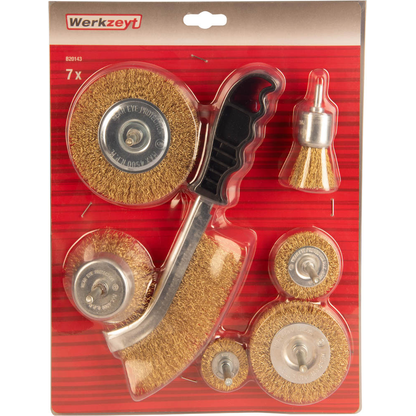 Artikelbild für Werkzeyt Drahtbürsten für Bohrmaschine 7-tlg., 1 St., Artikelnummer 407409