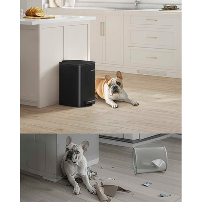 Artikelbild 5 für SONGMICS Mülleimer 20,0 l schwarz, 1 St., Artikelnummer 760419