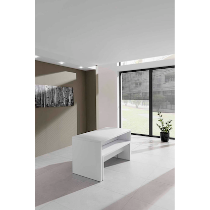 Artikelbild 6 für HAMMERBACHER Mehrzwecktisch Meeting Point MP 130 weiß rechteckig, Wangen-Gestell weiß, 130,0 x 68,0 x 72,8 cm, Artikelnummer 369862