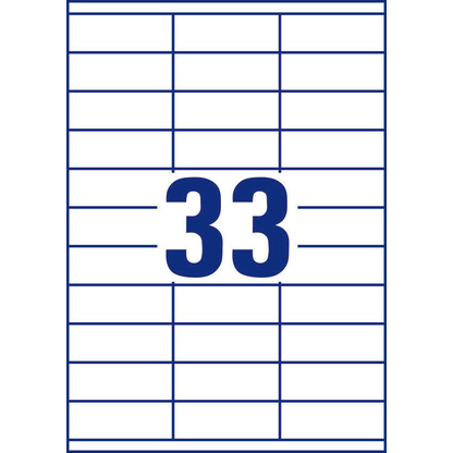 Artikelbild 4 für AVERY Zweckform Etiketten 3421 weiß 70,0 x 25,4 mm, 100 Blatt, Artikelnummer 636480