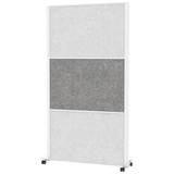 Artikelbild 1 für MAUL Akustik-Trennwand MAULconnecto 9612102, dunkelgrau, hellgrau 100,0 x 182,0 cm mit Rollen, 1 St., Artikelnummer 156727
