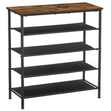 Artikelbild 1 für VASAGLE Schuhregal braun, schwarz 75,0 x 30,0 x 91,0 cm, 1 St., Artikelnummer 260929