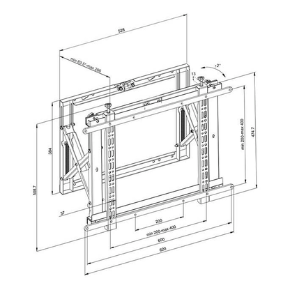 Artikelbild 5 für Neomounts TV-Wandhalterung WL95-800BL1 schwarz, Artikelnummer 369639