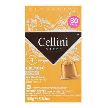 Artikelbild 7 für Cellini ESPRESSO CREMOSO Kaffeekapseln, Arabicabohnen kräftig, 30 Stück, Artikelnummer 720712