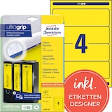 Artikelbild 1 für AVERY Zweckform Ordneretiketten L4769-20 gelb, 20 Blatt, Artikelnummer 479329