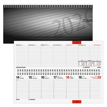 Artikelbild für rido idé Tischquerkalender 2026, 1 St., Artikelnummer 594901