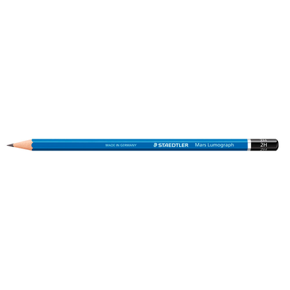 Artikelbild für STAEDTLER Mars Lumograph 100 Bleistifte 2H blau, 12 St., Artikelnummer 310211
