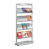 Artikelbild 1 für Kerkmann Prospektregal Sirius silber DIN A4 78,0 x 34,0 x 163,0 cm, 1 St., Artikelnummer 681866