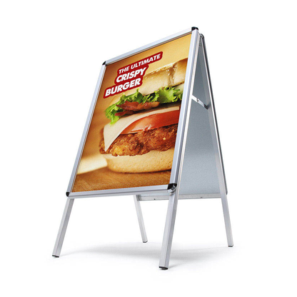 Artikelbild für Showdown® Displays Kundenstopper silber DIN A0 2 Fächer 88,6 x 92,5 x 140,6 cm, 1 St., Artikelnummer 692614