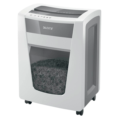 Artikelbild 2 für LEITZ IQ Office Pro Aktenvernichter mit Partikelschnitt P-4, 4 x 40 mm, bis 20 Blatt, weiß, Artikelnummer 634701