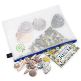 Artikelbild 1 für FolderSys Reißverschlussbeutel DIN A4 transparent/blau 0,20 mm, 1 St., Artikelnummer 592541