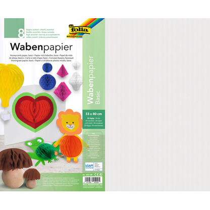 Artikelbild für folia Wabenpapier Basic farbsortiert 500 St., Artikelnummer 963732