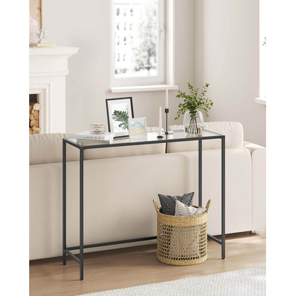 Artikelbild 3 für VASAGLE Konsolentisch rechteckig Glas schwarz 100,0 x 35,0 x 80,0 cm, 1 St., Artikelnummer 289559