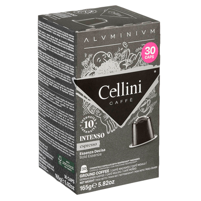 Artikelbild 6 für Cellini ESPRESSO INTENSO Kaffeekapseln, Arabica- und Robustabohnen kräftig, 30 Stück, Artikelnummer 720694