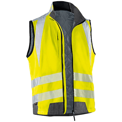 Artikelbild für KÜBLER® unisex Warnweste REFLECTIQ warngelb, anthrazit Größe XL, Artikelnummer 788226