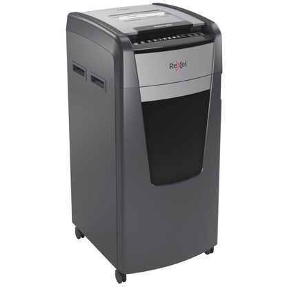 Artikelbild für Rexel Optimum AutoFeed+ 750X Aktenvernichter mit Partikelschnitt P-4, 4 x 28 mm, schwarz, Artikelnummer 429831