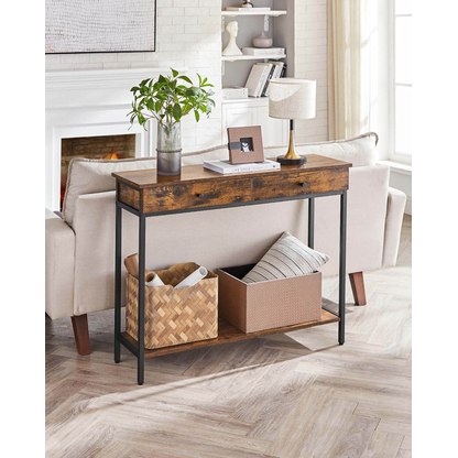 Artikelbild 4 für VASAGLE Konsolentisch rechteckig Spanplatte braun 100,0 x 30,0 x 80,0 cm, 1 St., Artikelnummer 290029