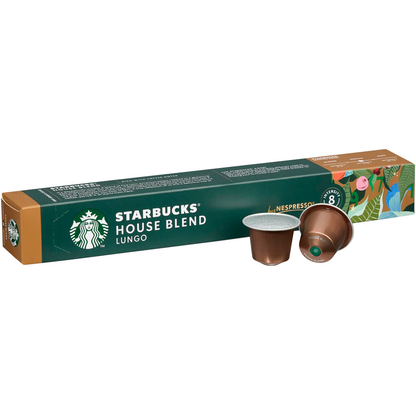 Artikelbild für NESPRESSO STARBUCKS® House Blend Lungo Kaffeekapseln, kräftig, 10 Stück, Artikelnummer 612779