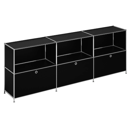 Artikelbild für viasit Sideboard System4, 214908 schwarz 227,9 x 40,4 x 80,7 cm, 1 St., Artikelnummer 214908