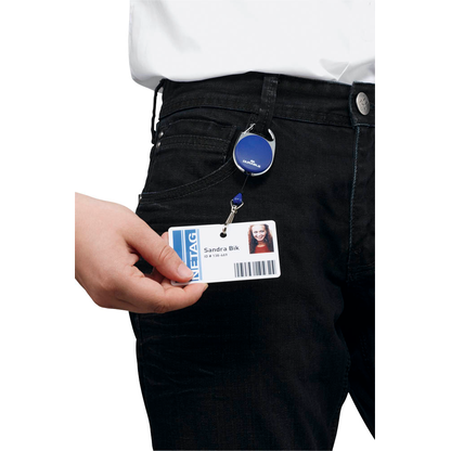 Artikelbild 2 für DURABLE Ausweishalter JOJO STYLE 832707, Clip, dunkelblau, 1 St., Artikelnummer 255568