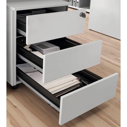 Artikelbild 5 für Kerkmann Priola Rollcontainer weiß 3 Auszüge 42,0 x 80,0 x 54,0 cm, Artikelnummer 705707