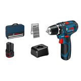 Artikelbild 1 für BOSCH Professional GSR 12V-15 Akku-Bohrschrauber 12,0 V, mit 2 Akkus, Artikelnummer 138907
