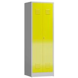 Artikelbild 1 für ClassiX Spind lichtgrau, zinkgelb X-510716, 1 Schließfach 59,0 x 50,0 x 180,0 cm, Artikelnummer 187148
