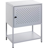 Artikelbild 1 für HAKU Möbel Konsole Nachttisch rechteckig Metall grau 45,0 x 30,0 x 60,0 cm, 1 St., Artikelnummer 339988