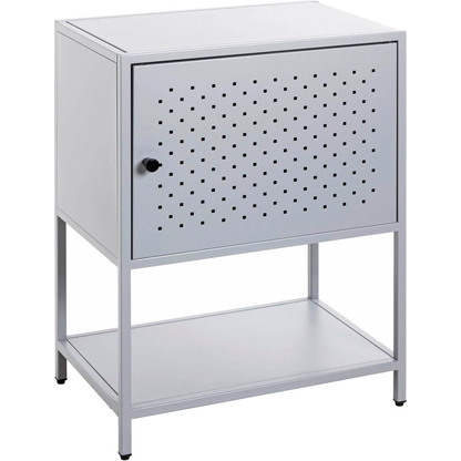 Artikelbild für HAKU Möbel Konsole Nachttisch rechteckig Metall grau 45,0 x 30,0 x 60,0 cm, 1 St., Artikelnummer 339988