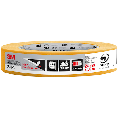 Artikelbild für 3M 244 Malerband orange 24,0 mm x 50,0 m 1 Rolle, Artikelnummer 477558