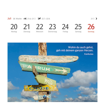 Artikelbild 12 für Harenberg Postkartenkalender Momente des Glücks 2026, 1 St., Artikelnummer 551277