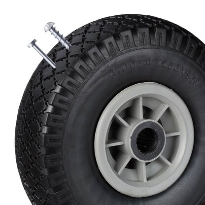 Artikelbild 9 für relaxdays Sackkarrenräder luftbereift schwarz, grau Kunststoff Felgen, Achse 2,5 cm, Artikelnummer 452163