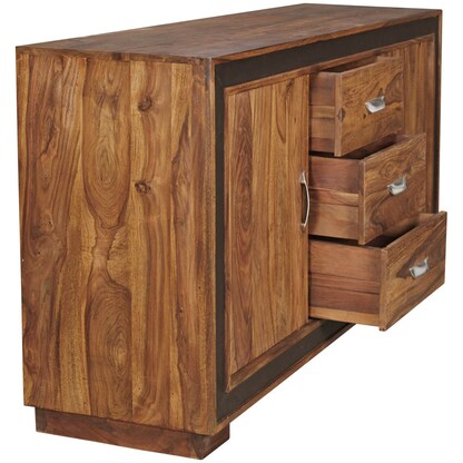 Artikelbild 7 für WOHNLING Sideboard, WL5.193 sheesham 160,0 x 44,0 x 80,0 cm, 1 St., Artikelnummer 540593