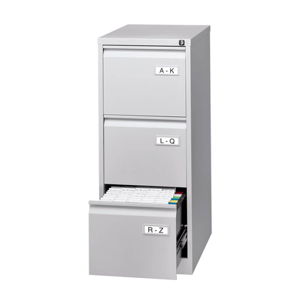 Artikelbild 4 für BISLEY LIGHT Hängeregistraturschrank lichtgrau 3 Schubladen 41,3 x 62,2 x 101,6 cm, 1 St., Artikelnummer 955690