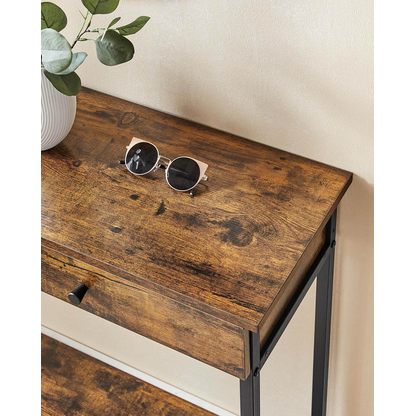 Artikelbild 8 für VASAGLE Konsolentisch rechteckig Spanplatte braun 100,0 x 30,0 x 80,0 cm, 1 St., Artikelnummer 290029