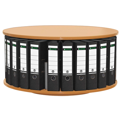 Artikelbild für reef Tisch-Ordnerdrehsäule buche bis zu 24 Ordner, Etagen einzeln drehbar, H: 44,0 cm, Artikelnummer 844555