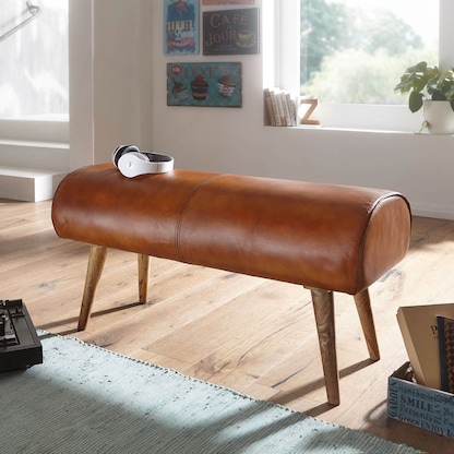 Artikelbild 4 für WOHNLING Sitzbank WL6.086 braun Leder 100,0 cm, Artikelnummer 545511