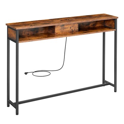 Artikelbild 2 für VASAGLE Konsolentisch rechteckig Spanplatte braun 120,0 x 25,0 x 81,0 cm, 1 St., Artikelnummer 290819