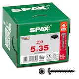 Artikelbild 1 für SPAX® Universalschrauben T20 Halbrundkopf BLAX 0201040500353 5 mm x 35 mm, 200 St., Artikelnummer 745259