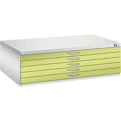 Artikelbild 4 für CP 7200 Planschrank clowngrün, lichtgrau 5 Schubladen 135,0 x 96,0 x 42,0 cm, 1 St., Artikelnummer 683336