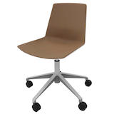 Artikelbild 1 für Quadrifoglio Besucherstuhl Clue OCLUEA01 BA B01/016 braun, weiß Stoff, 1 St., Artikelnummer 320521