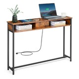 Artikelbild 1 für VASAGLE Konsolentisch rechteckig Spanplatte braun 120,0 x 25,0 x 81,0 cm, 1 St., Artikelnummer 290819