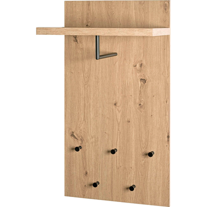 Artikelbild 3 für HAKU Möbel Wandgarderobe 54439 eiche Holz 5 Haken 48,0 x 90,0 cm, Artikelnummer 340477