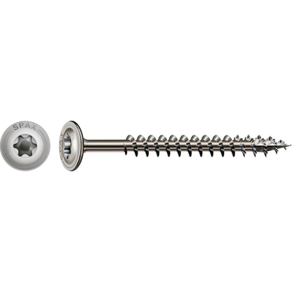 Artikelbild 3 für SPAX® Holzbauschrauben T40 Tellerkopf Edelstahl A2 0257000800805 8 mm x 80 mm, 50 St., Artikelnummer 745046